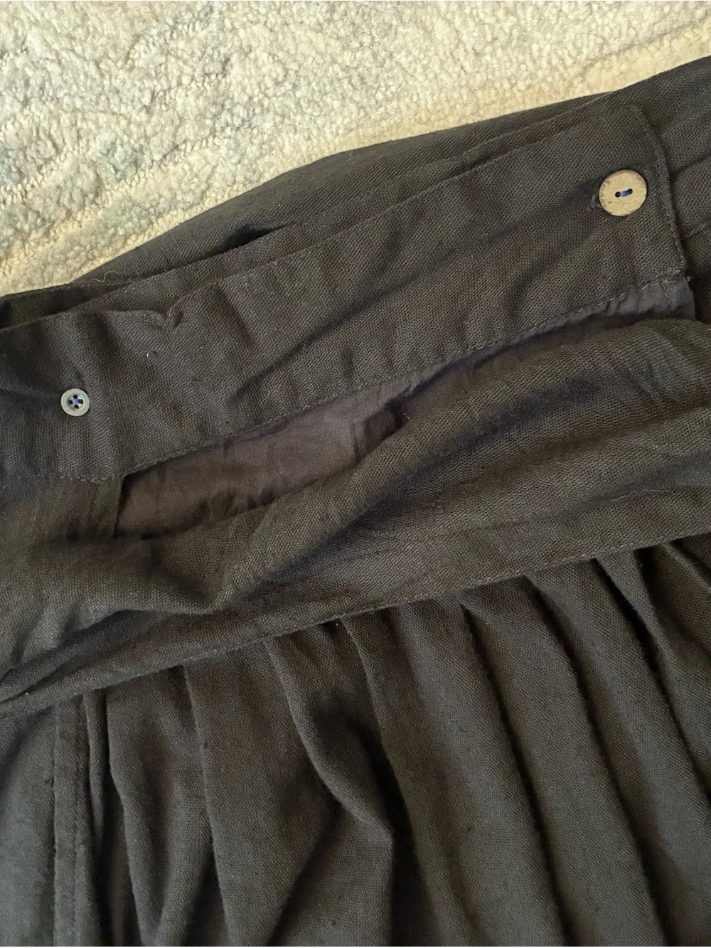 Free People high waist volume Maxi Skirt with Tie Waist